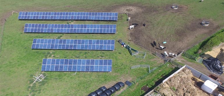 solar installation on farm