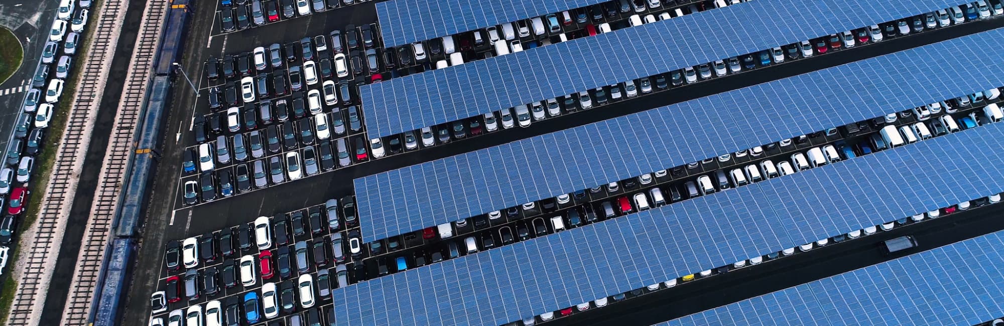solar panels in carpark